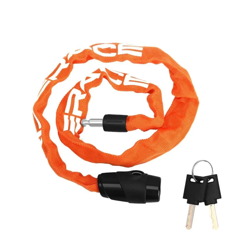 Lucchetto Antifurto Bici a Catena con Chiavi – Sicurezza per Bici Elettriche, MTB e Monopattini