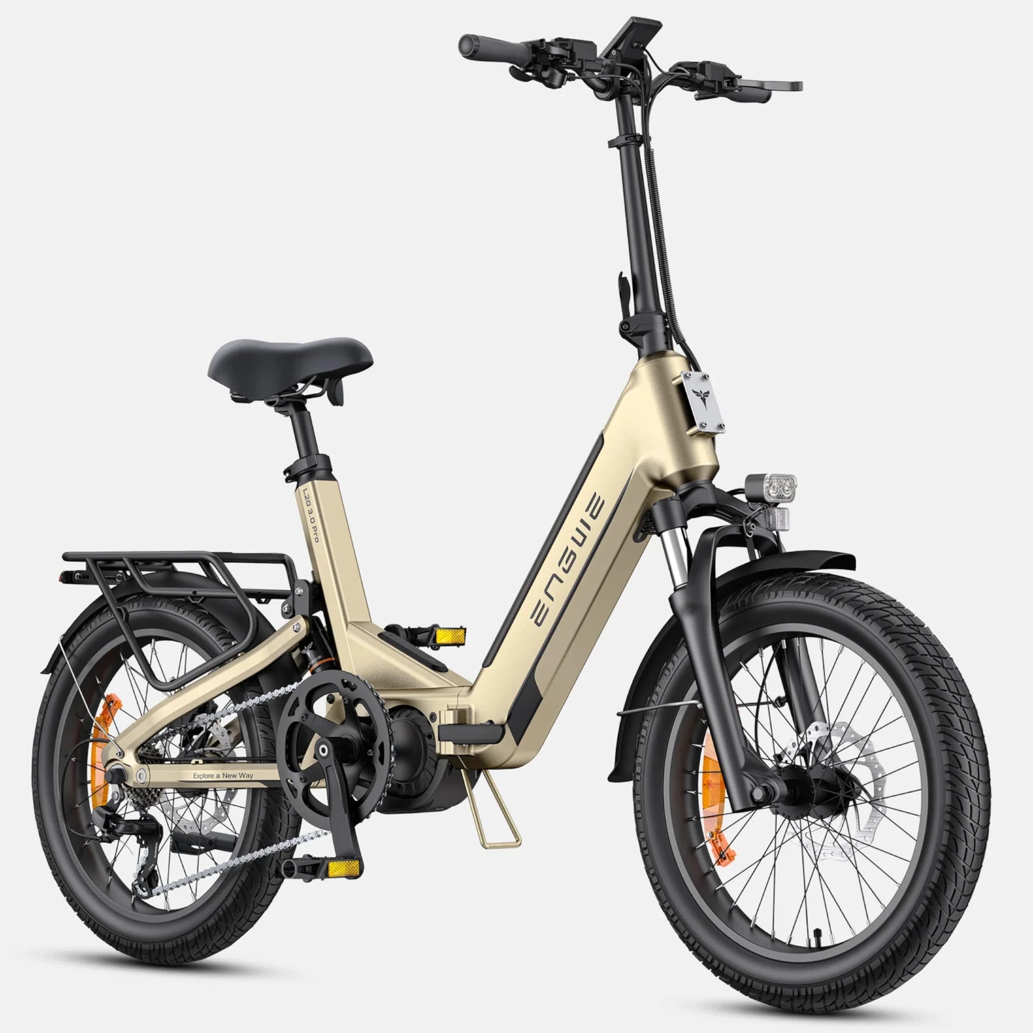 ENGWE L20 3.0 Pro – Bici Elettrica Pieghevole Mid-Drive 250W, Batteria Samsung 720Wh, Autonomia 160km