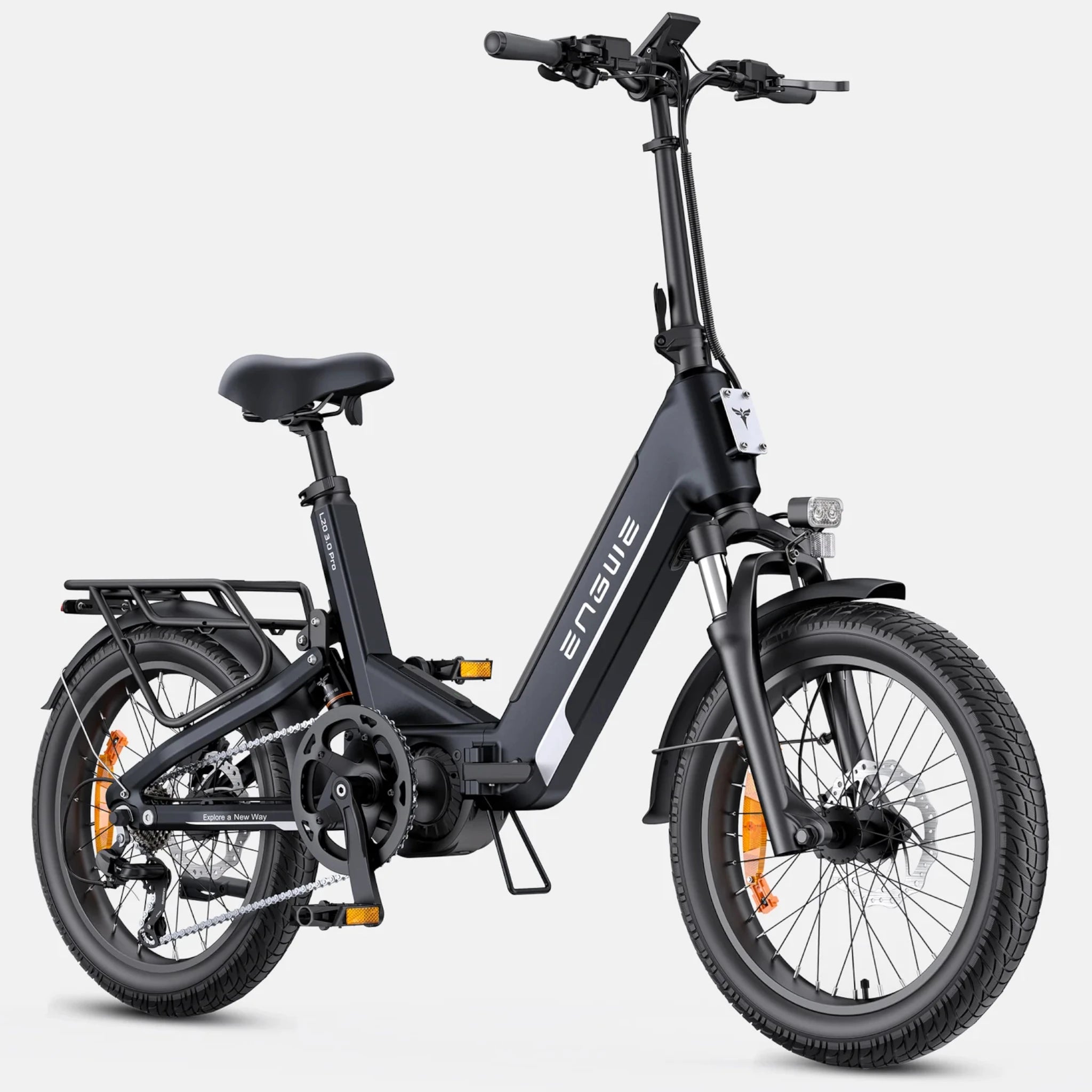 ENGWE L20 3.0 Pro – Bici Elettrica Pieghevole Mid-Drive 250W, Batteria Samsung 720Wh, Autonomia 160km