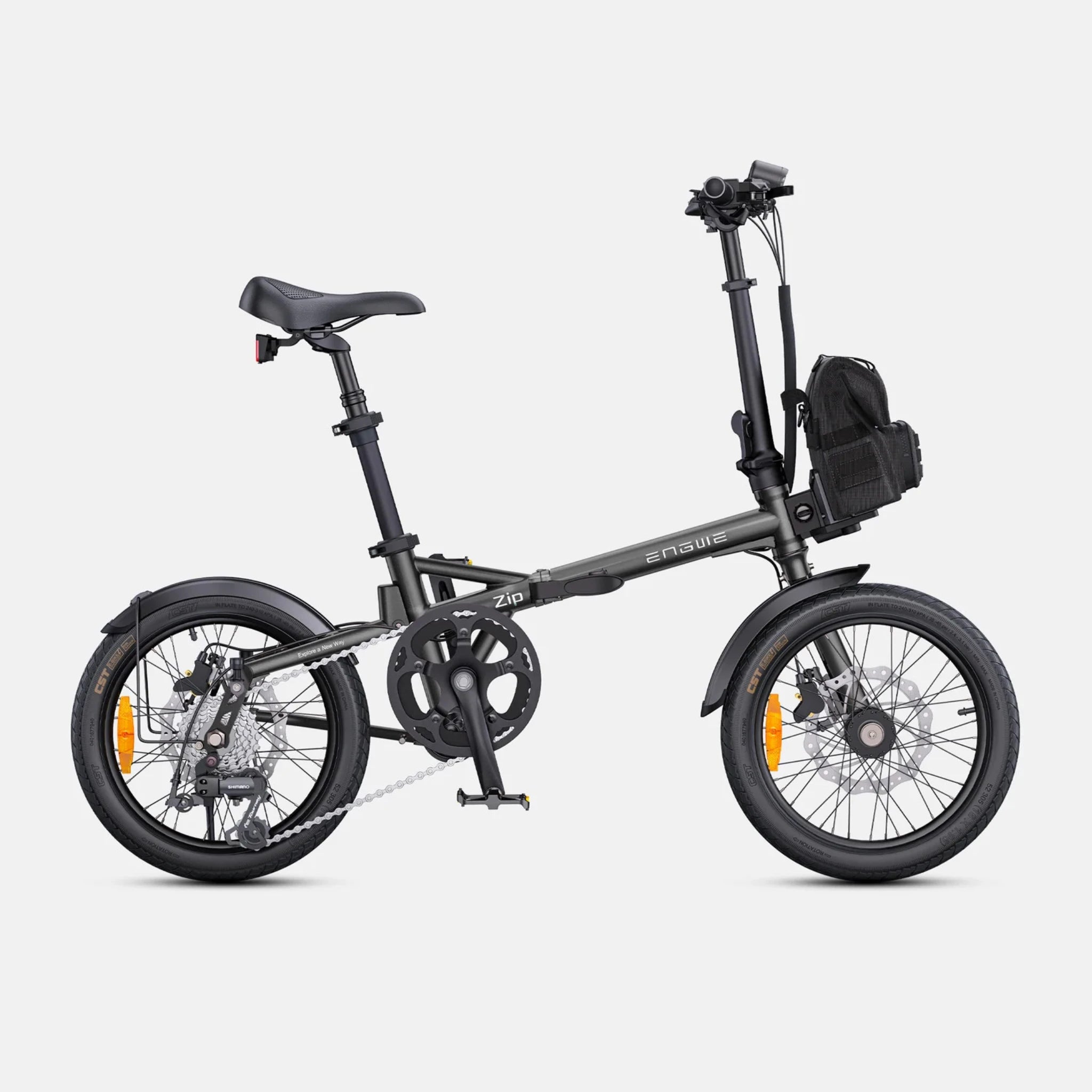 ENGWE ZIP Bicicletta Elettrica Pieghevole 250W con Sensore di Coppia, Freni Idraulici e Batteria LG 36V 10Ah – Autonomia fino a 120 km | Garanzia Italiana