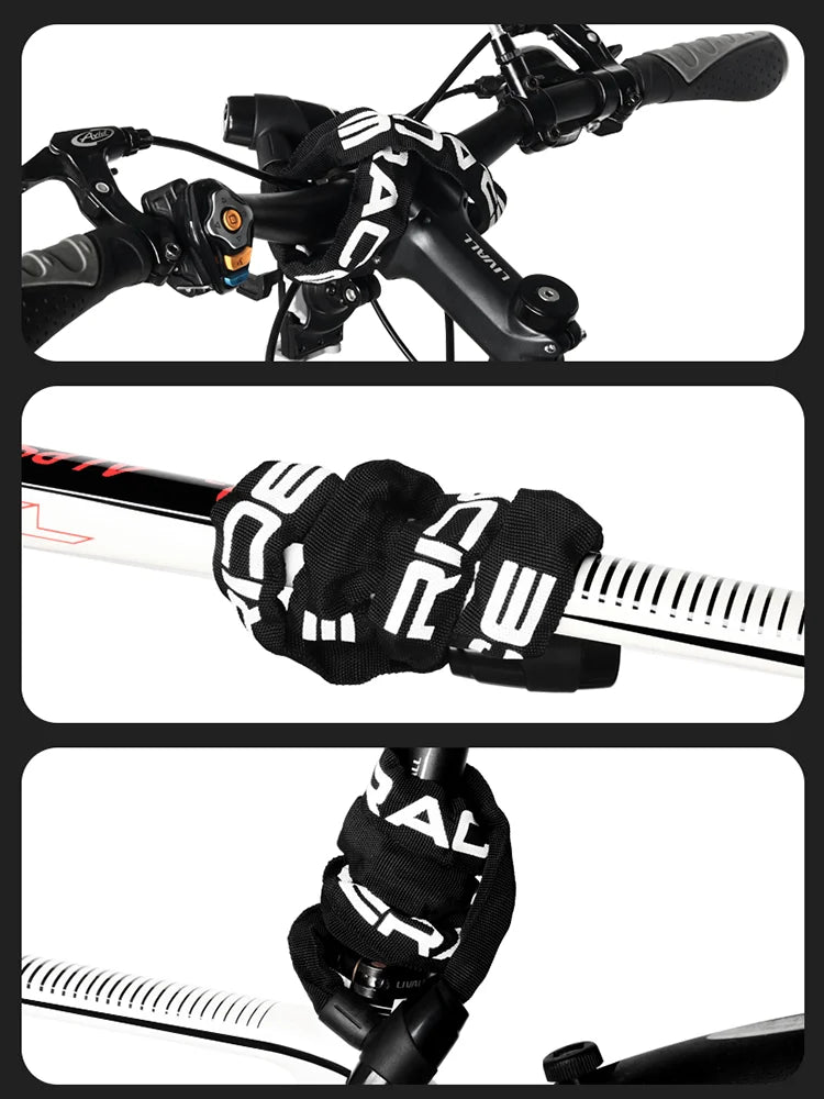 Lucchetto Antifurto Bici a Catena con Chiavi – Sicurezza per Bici Elettriche, MTB e Monopattini