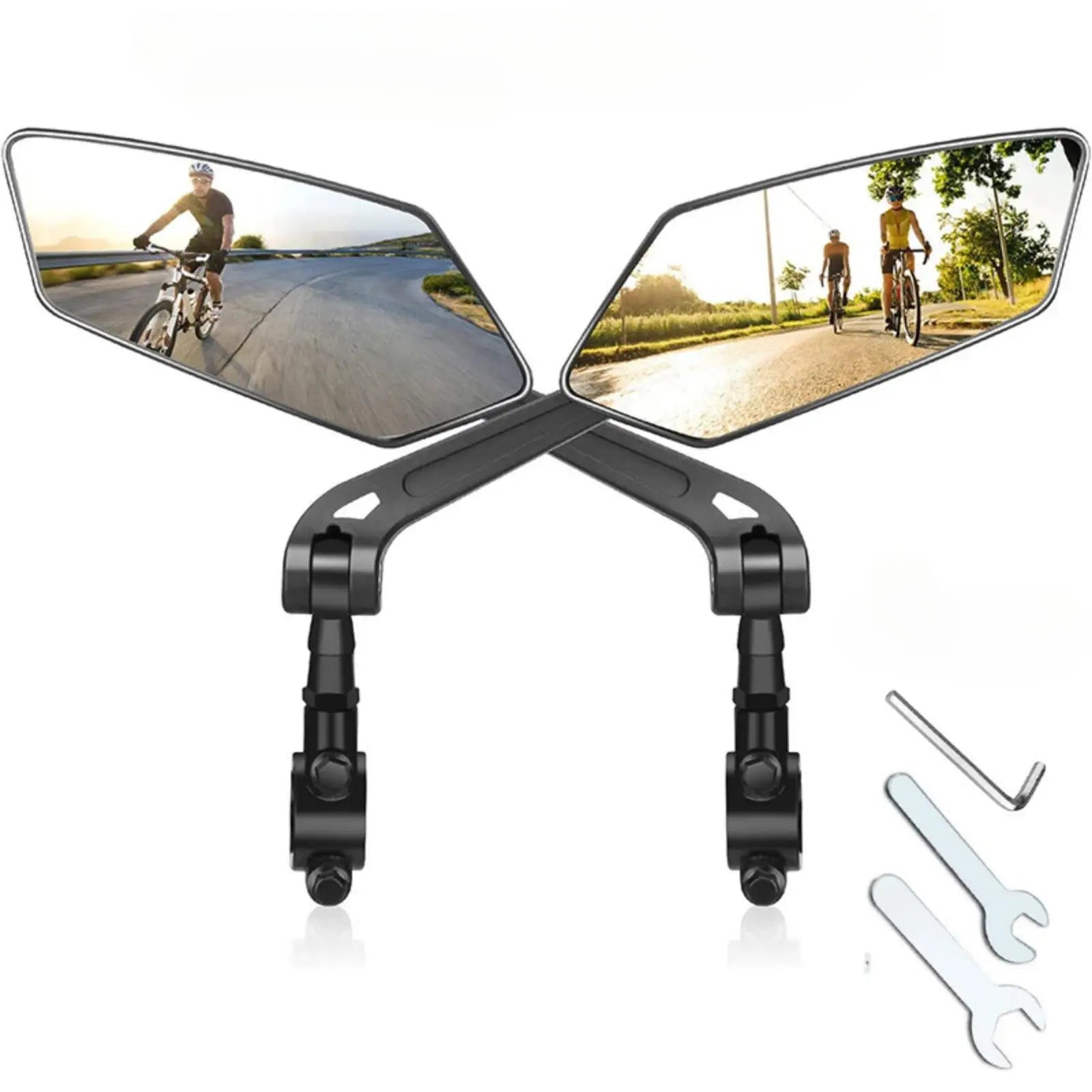 1 paio di specchietti retrovisori per bici da montagna per bici da strada, mountain bike, bici elettriche, bici ibride, bici da città 1 paio di specchietti retrovisori per bici da montagna per bici da strada, mountain bike, bici elettriche, bici ibride, bici da città